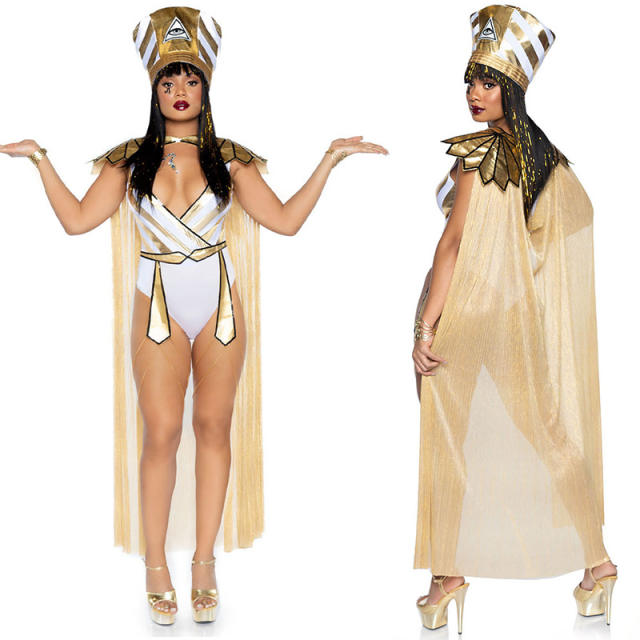 Sexy Halloween Costume Queen of Ancient Egypt Cosplay Uniform PQ1405