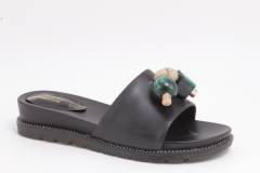 OEM-Women Leather Slippers DF2209