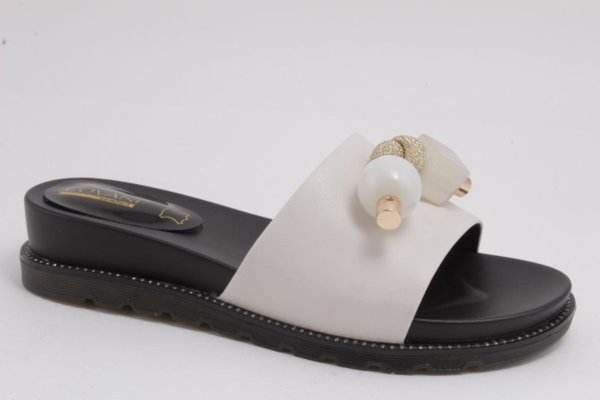 OEM-Women Leather Slippers DF2209