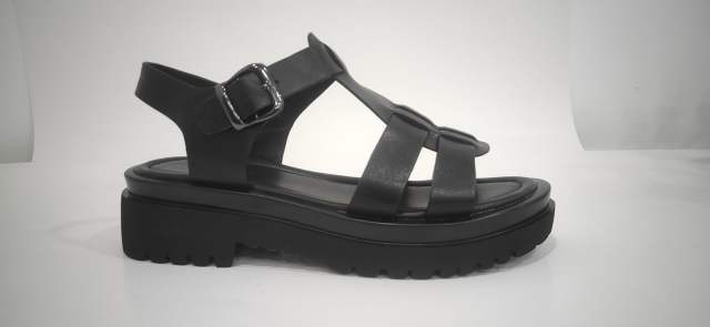 OEM-Women White Leather Sandals DF2229B