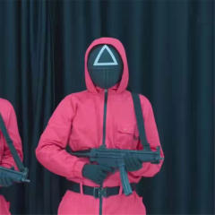 Red Halloween Jumpsuit Kid Clothing Cosplay Costume Popular Game Acting Suit PQ00008