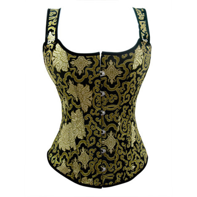 Green Court Overbust Corselet For Women Sexy Corset PQT014