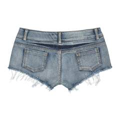 Sexy Club Hot Pants Low Waist Summer Denim Shorts Ripped Trim Jeans PQ647