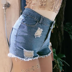 High Waist Summer Denim Shorts Sexy Club Hot Pants PQ826