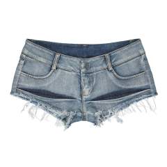 Sexy Club Hot Pants Low Waist Summer Denim Shorts Ripped Trim Jeans PQ647