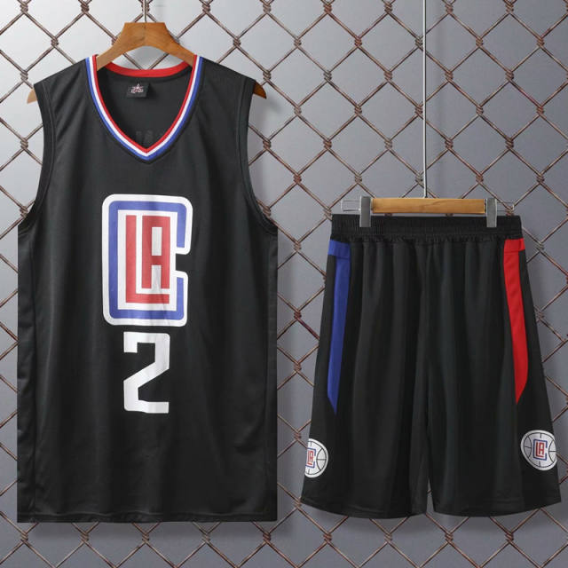 Los Angeles Clippers Basketball Clothing Kawhi Leonard Outfit Basketball Team Jersey PQKL002A
