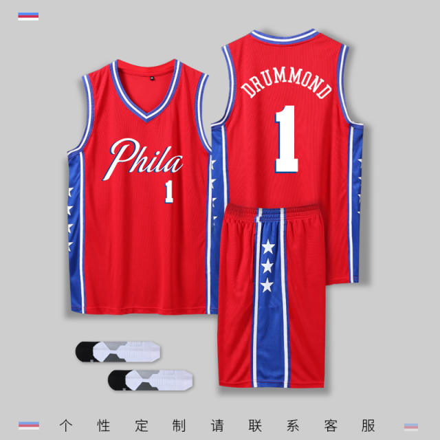 Philadelphia 76ers Basketball Clothing Sport Outfit Basketball Team jersey PQPH001
