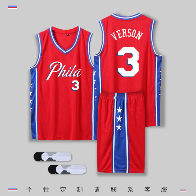 Philadelphia 76ers Basketball Clothing Sport Outfit Basketball Team jersey PQPH001