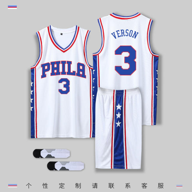 Philadelphia 76ers Basketball Clothing Sport Outfit Basketball Team jersey PQPH001