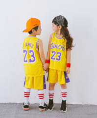 Famous Basketball Stars Sport Outfit For Kids Basketball Team Jersey PQBT789