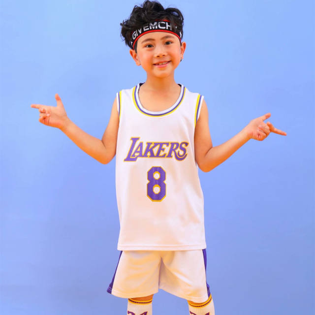 Famous Basketball Stars Sport Outfit For Kids Basketball Team Jersey PQBT789
