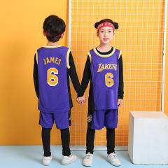 Famous Basketball Stars Sport Outfit For Kids Basketball Team Jersey PQBT789