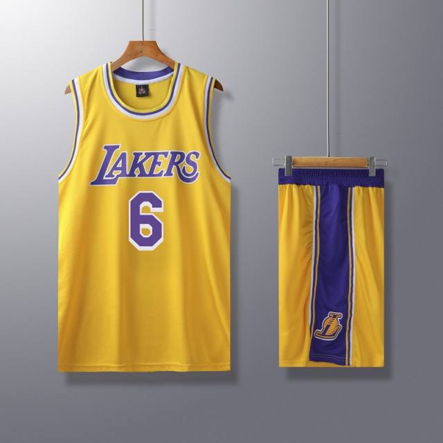 Los Angeles Lakers Basketball Clothing James Outfit Basketball Team Jersey PQLB005