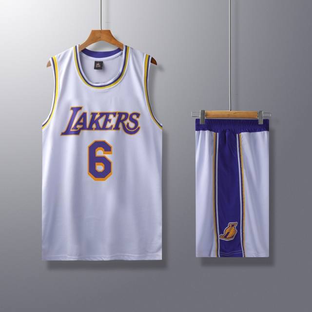 Los Angeles Lakers Basketball Clothing James Outfit Basketball Team Jersey PQLB005