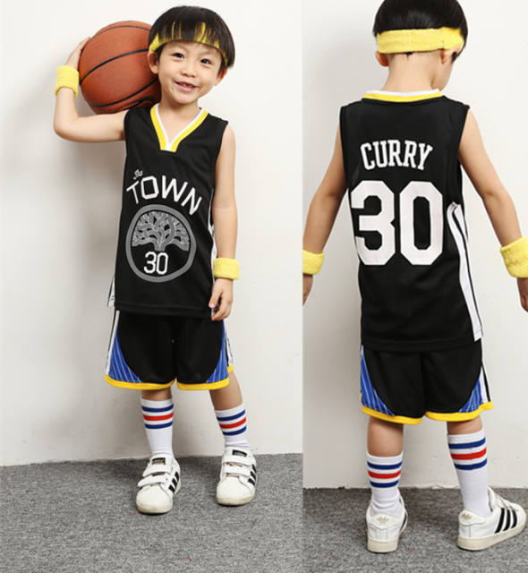 Famous Basketball Stars Sport Outfit For Kids Basketball Team Jersey PQBT789