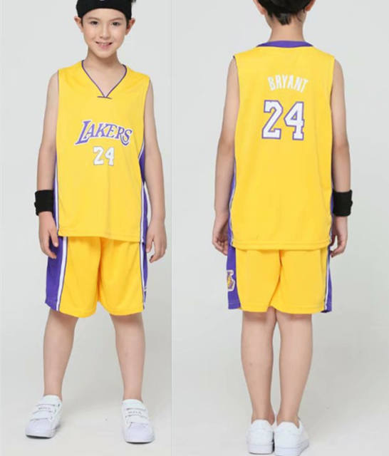 Famous Basketball Stars Sport Outfit For Kids Basketball Team Jersey PQBT789