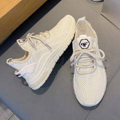 Beige  Women Flykniting Casul Shoes Sport Shoes PQA7701B