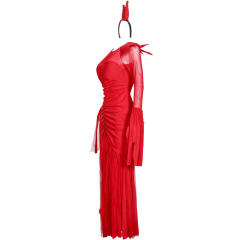 Halloween Devil Cosplay Fancy Dress Carnival Queen Costume PQ9089
