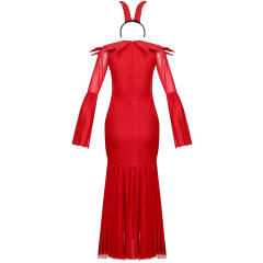 Halloween Devil Cosplay Fancy Dress Carnival Queen Costume PQ9089
