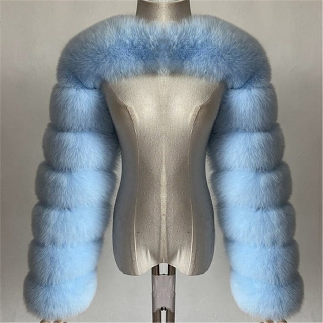 Light Grey Winter Coat Women Faux Fur Shawl Long Sleeve Vest PQ00236B
