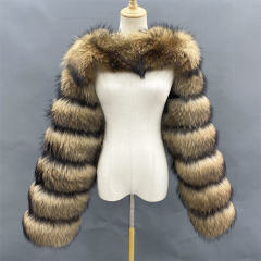 Light Grey Winter Coat Women Faux Fur Shawl Long Sleeve Vest PQ00236B