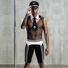 Sailor Carnival Costume Captain Suit For Men Cosplay Unifrom PQ7206