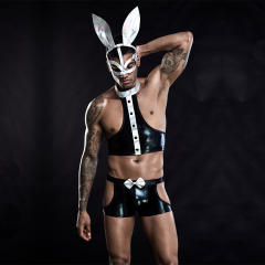 Sexy Bunny Carnival Costume For Men Cosplay Rabbit Uniform PQ7218