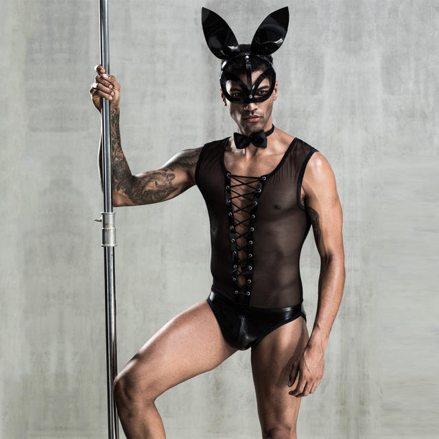 Sexy Bunny Carnival Costume For Men Cosplay Fancy Dress PQ7220 ML-20