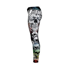 Skeleton Print Pants Halloween Leggings Women Cartoon Trousers KDK1813