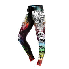Pumpkin Print Pants Halloween Leggings Women Cartoon Trousers KDK1024