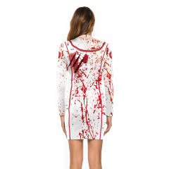 Scary Nurse Fancy Dress Halloween Costumes Cosplay Uniform PQWB003