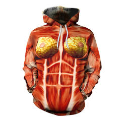 Woman Human Muscle Organ Jumpsuit Comic Printed Costume PQ142-100