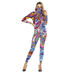 3D Printed Halloween Jumpsuit Comic Carnival Costume PQB142-183
