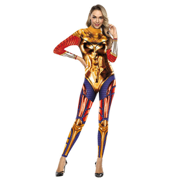 3D Printed Halloween Carnival Jumpsuit Superhero Comic Costume PQB142-211