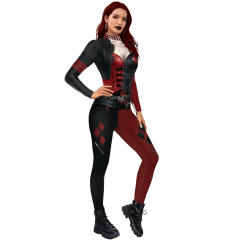 3D Printed Clown Costume Halloween Carnival Jumpsuit PQB142-280