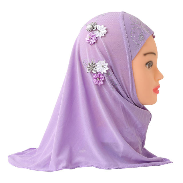 Wholesale Kid Ethnic Ice Silk Scarf Fashion Middle East Kerchief PQH075