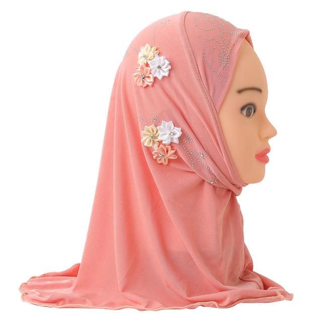 Wholesale Kid Ethnic Ice Silk Scarf Fashion Middle East Kerchief PQH075
