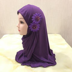Wholesale Model Middle East Kerchief Children Ethnic Ice Silk Scarf PQH081