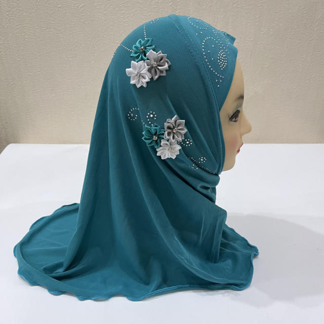 Wholesale Kid Ethnic Ice Silk Scarf Fashion Middle East Kerchief PQH075