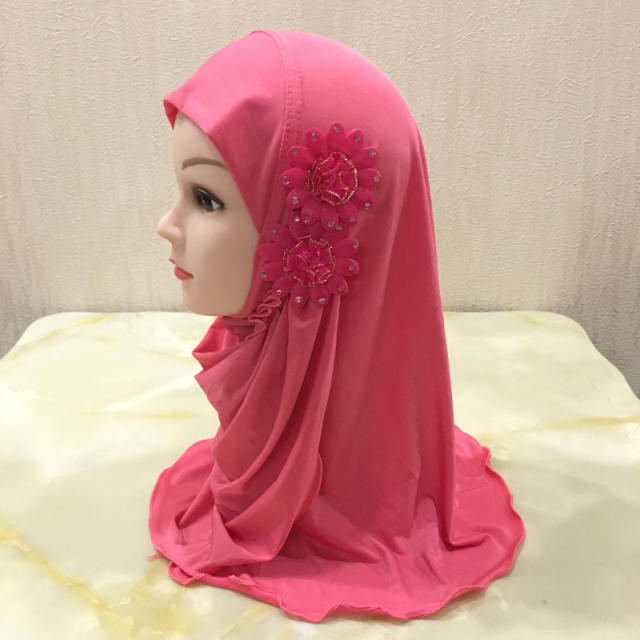 Wholesale Model Middle East Kerchief Children Ethnic Ice Silk Scarf PQH081