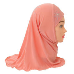 Wholesale Children Middle East Kerchief Kid Ethnic Ice Silk Scarf PQH042