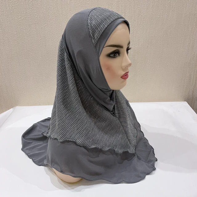 Wholesale Women Middle East Kerchief Ethnic Lady Cotton Scarf PQH076