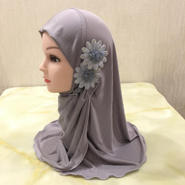 Wholesale Model Middle East Kerchief Children Ethnic Ice Silk Scarf PQH081