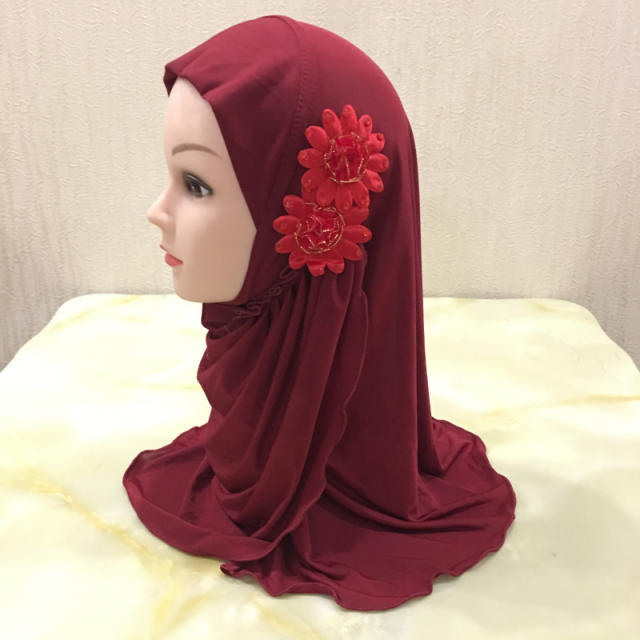 Wholesale Model Middle East Kerchief Children Ethnic Ice Silk Scarf PQH081