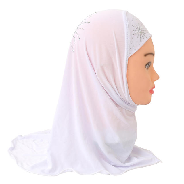 Wholesale Children Middle East Kerchief Kid Ethnic Ice Silk Scarf PQH042