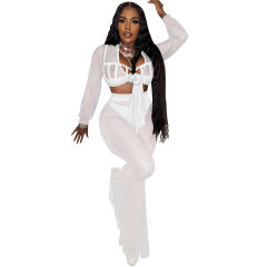 Rhinestone Streetwear Two Pieces Sets Women Sequin Jumpsuit PQ5869