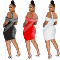 Rhinestone Party Dress For Women Sexy Sequin Mini Dresses PQ5921