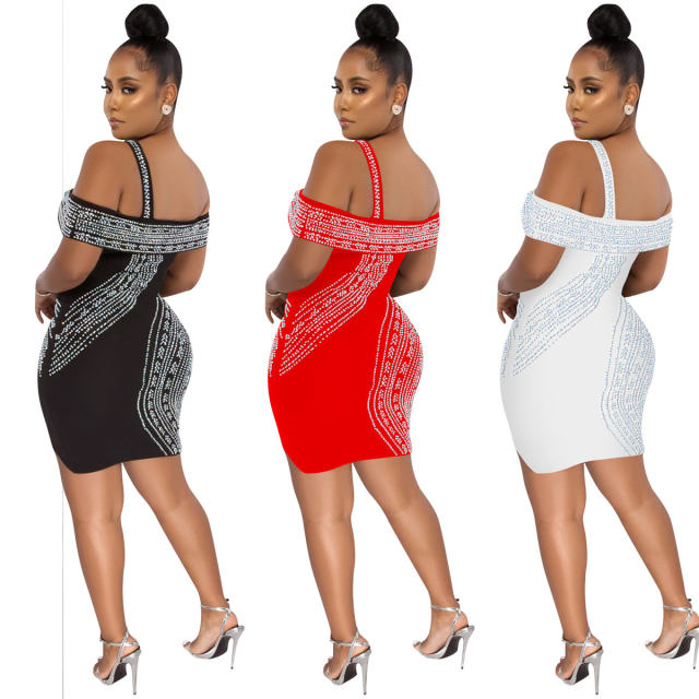 Rhinestone Party Dress For Women Sexy Sequin Mini Dresses PQ5921