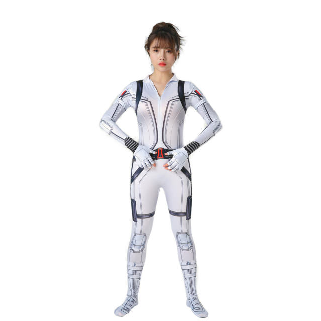 Black Widow Costume 3D Movie Role Jumpsuit Halloween Streetwear PQ72658