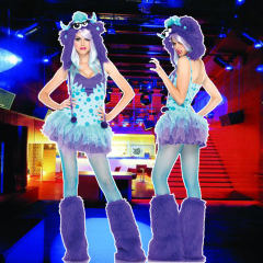 Faux Fur Monster Costume Carnival Uniform Cosplay Plush Animal Outfit PQ80505E